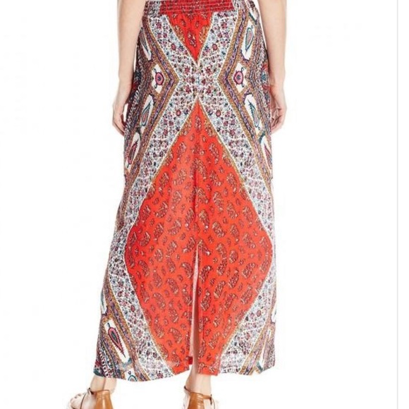 Boho Print Maxi Skirt w/ Pockets! - Picture 4 of 10